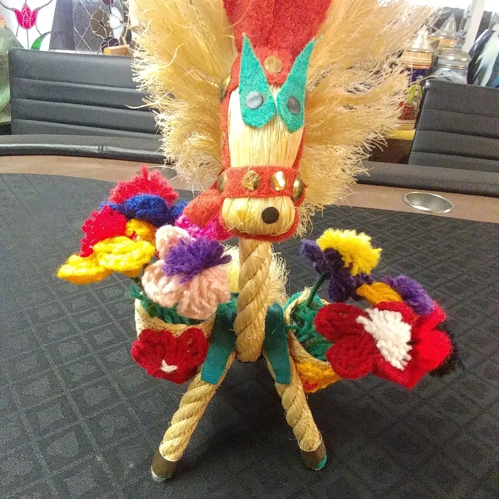 Horse & Flower Baskets, Handcrafted